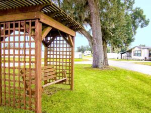 Places to relax at Sunshine Village. Homes and RV sites in an awesome Central Florida community