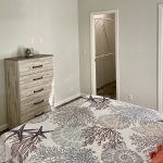 Master bedroom with walk in closet