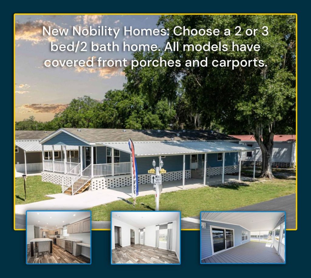 New Nobility homes for sale at Sunshine Village in Central Florida