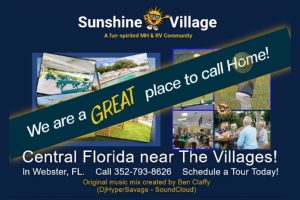 Only 4 new homes left and we're taking $30,000 off. New HomesSunshine Village is a Great place to call home. New homes and RV sites in Central Florida countryside. Near The Villages in Webster.