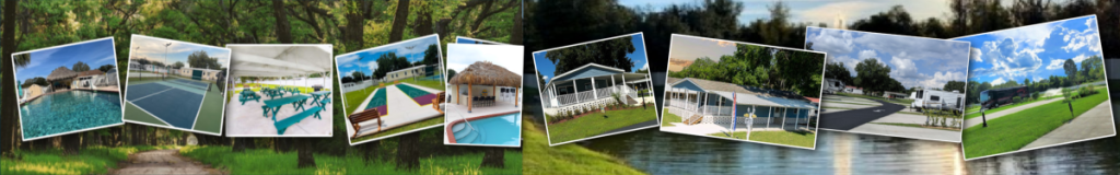 Sunshine Village in Central Florida in Sumter County, Webster, FL offer manufactured homes, RV sites and a full array of resort amenities like heated pool, pickleball court, clubhouse, event center and planned activities.