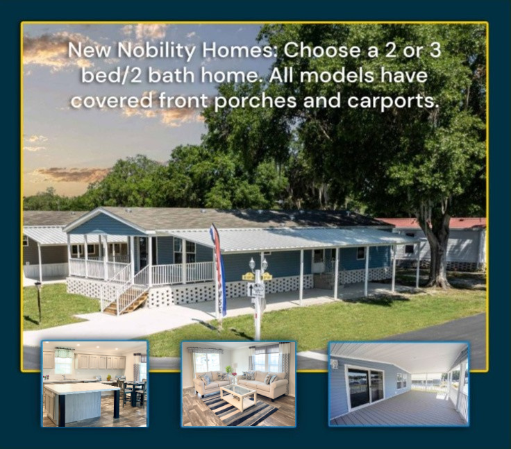 New Nobility homes for sale at Sunshine Village in Central Florida