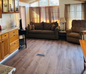 All furniture and finishings are included in this 1 bed / 1 bath cottage home at Sunshine Village